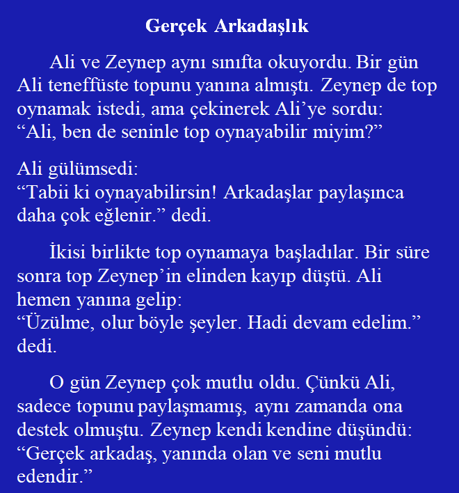 Gerçek Arkadaşlık